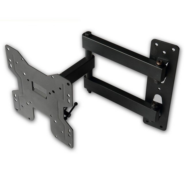 Mount Factory Articulating Swivel Full Motion TV-Wandhalterung in Schwarz für 10'-26'